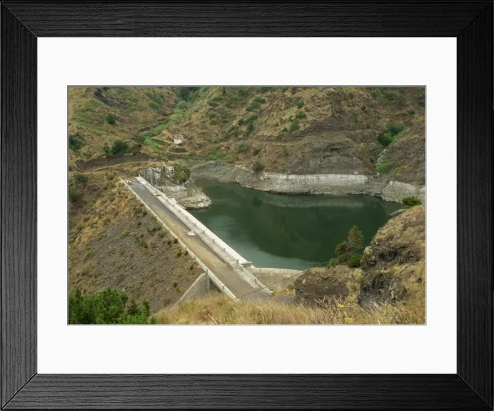 Framed Print : Dam near Hermigua, La Gomera, Canary Islands, Spain, Atlantic, Europe Framed Print : Dam near Hermigua, La Gomera, Canary Islands, Spain, Atlantic, Europe