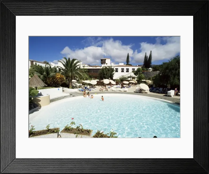 Framed Print : Swimming pool, Hotel Tecini, Santiago, La Gomera, Canary Islands, Spain, Europe Framed Print : Swimming pool, Hotel Tecini, Santiago, La Gomera, Canary Islands, Spain, Europe