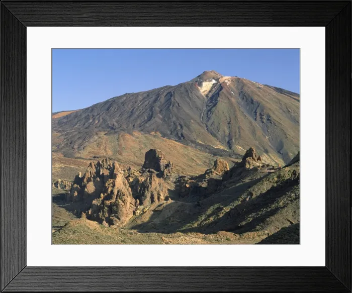 Framed Print : Rocks and peak of Mount Teide from Llano de Ucanca, on Tenerife, Canary Islands Framed Print : Rocks and peak of Mount Teide from Llano de Ucanca, on Tenerife, Canary Islands