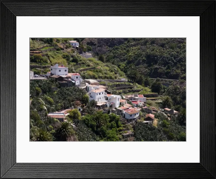 Framed Print : The hillside village of Masca, Tenerife, Canary Islands, Spain, Europe