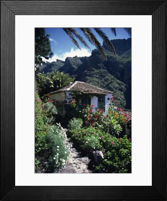 Framed Print : Small village house in Masca, Tenerife, Canary Islands, Spain, Europe