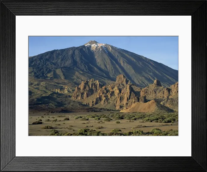 Framed Print : Mount Teide and Las Rochas, Tenerife, Canary Islands, Spain, Europe Framed Print : Mount Teide and Las Rochas, Tenerife, Canary Islands, Spain, Europe