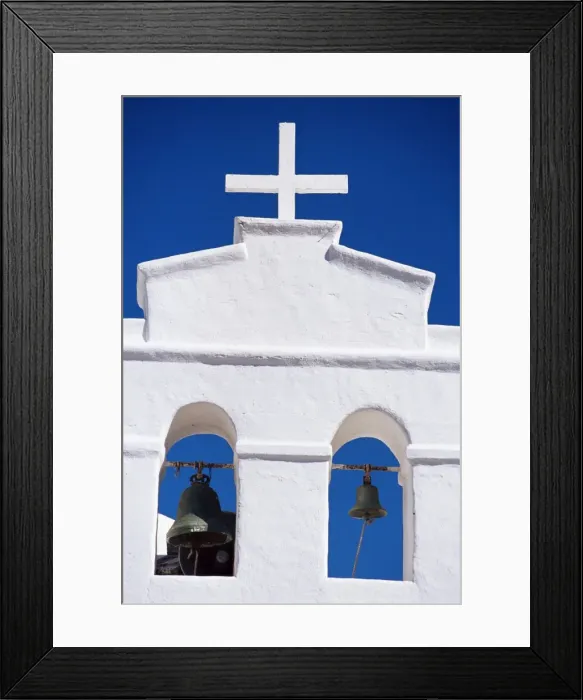 Framed Print : Detail of bell tower of church, Yaiza, Lanzarote, Canary Islands, Spain Framed Print : Detail of bell tower of church, Yaiza, Lanzarote, Canary Islands, Spain