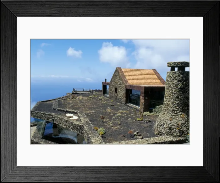 Framed Print : Restaurant designed by Cesar Manrique at El Mirador de la Pena, El Hierro Framed Print : Restaurant designed by Cesar Manrique at El Mirador de la Pena, El Hierro