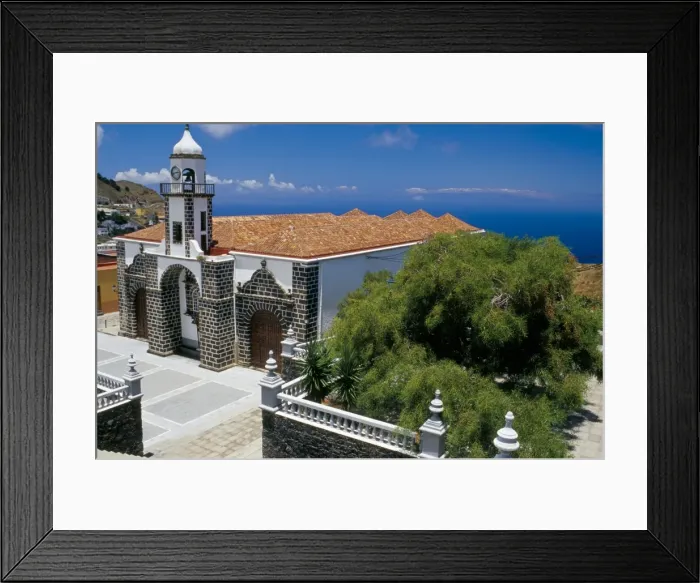 Framed Print : Main church and square, Valverde, El Hierro, Canary Islands, Spain, Atlantic, Europe Framed Print : Main church and square, Valverde, El Hierro, Canary Islands, Spain, Atlantic, Europe