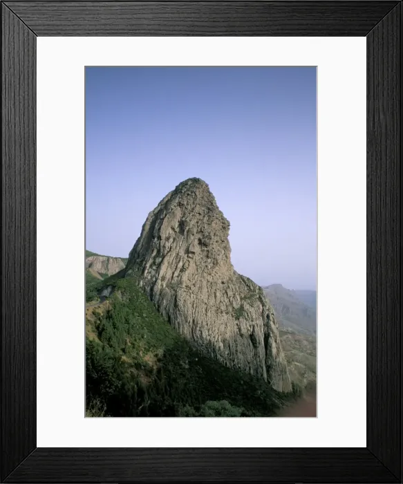 Framed Print : Roque de Agando, La Gomera, Canary Islands, Spain, Atlantic, Europe