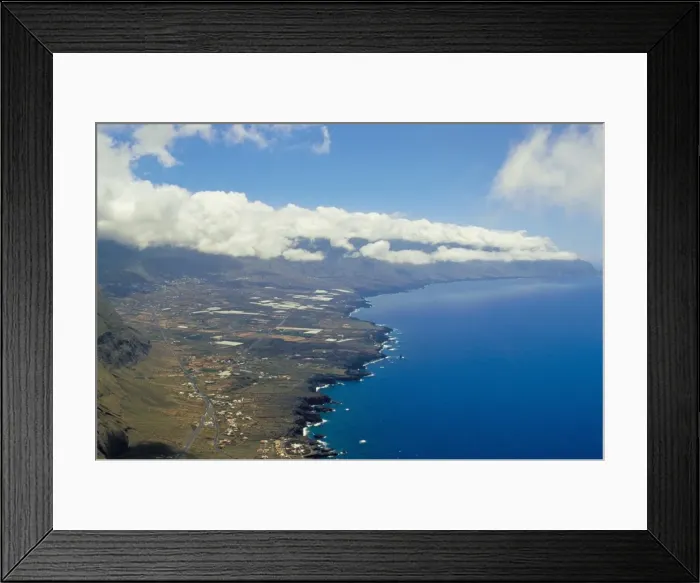 Framed Print : Aerial view of the southern coast, El Hierro, Canary Islands, Spain, Atlantic, Europe Framed Print : Aerial view of the southern coast, El Hierro, Canary Islands, Spain, Atlantic, Europe