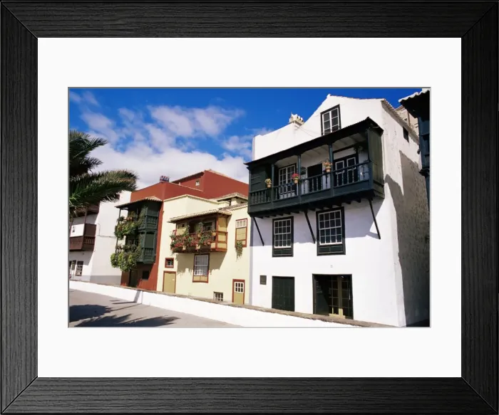 Framed Print : Casa de los Balcones, typical Canarian houses with balconies), Santa Cruz de la Palma Framed Print : Casa de los Balcones, typical Canarian houses with balconies), Santa Cruz de la Palma