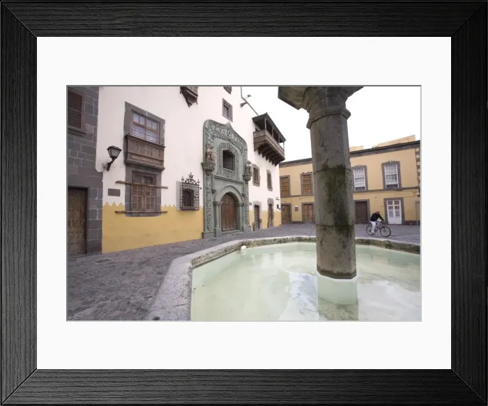 Framed Print : Columbus House, Pilar Nuevo Square, Vegueda, Las Palmas, Gran Canaria, Canary Islands Framed Print : Columbus House, Pilar Nuevo Square, Vegueda, Las Palmas, Gran Canaria, Canary Islands