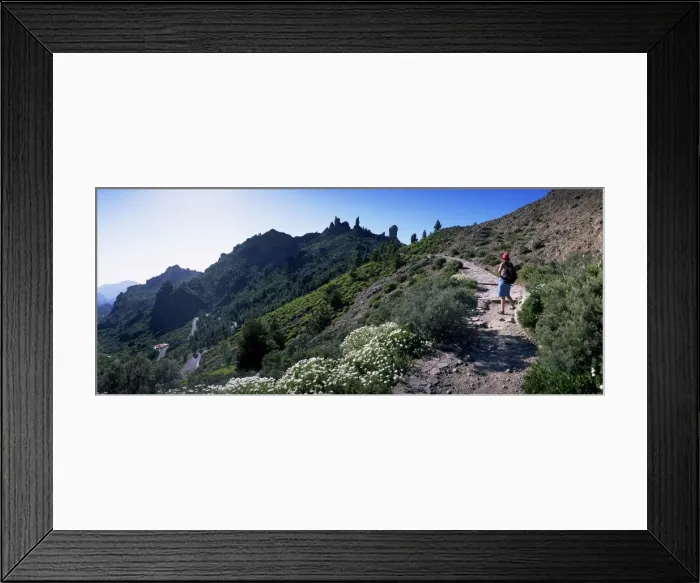 Framed Print : Trail to Roque Nublo, Gran Canaria, Canary Islands, Spain, Europe Framed Print : Trail to Roque Nublo, Gran Canaria, Canary Islands, Spain, Europe