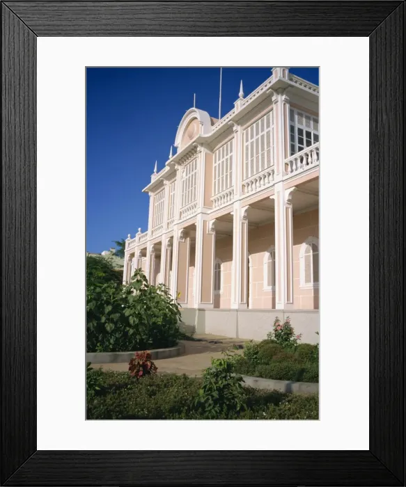 Framed Print : Palacio de Poua, a palace in Mindelo, on Sao Vicente Island, Cape Verde Islands Framed Print : Palacio de Poua, a palace in Mindelo, on Sao Vicente Island, Cape Verde Islands