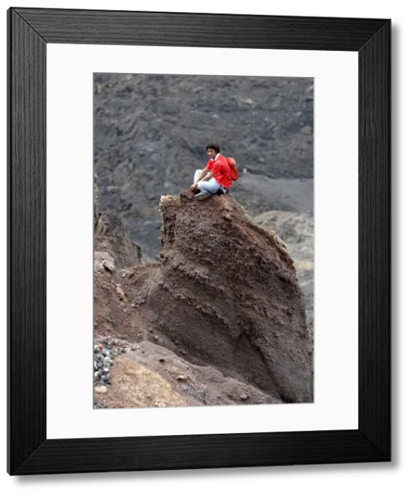 Framed Print : In volcano caldera, Fogo, Cape Verde islands, Africa Framed Print : In volcano caldera, Fogo, Cape Verde islands, Africa