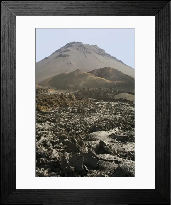 Framed Print : Pico and Lava, volcano, Fogo, Cape Verde Islands, Africa Framed Print : Pico and Lava, volcano, Fogo, Cape Verde Islands, Africa