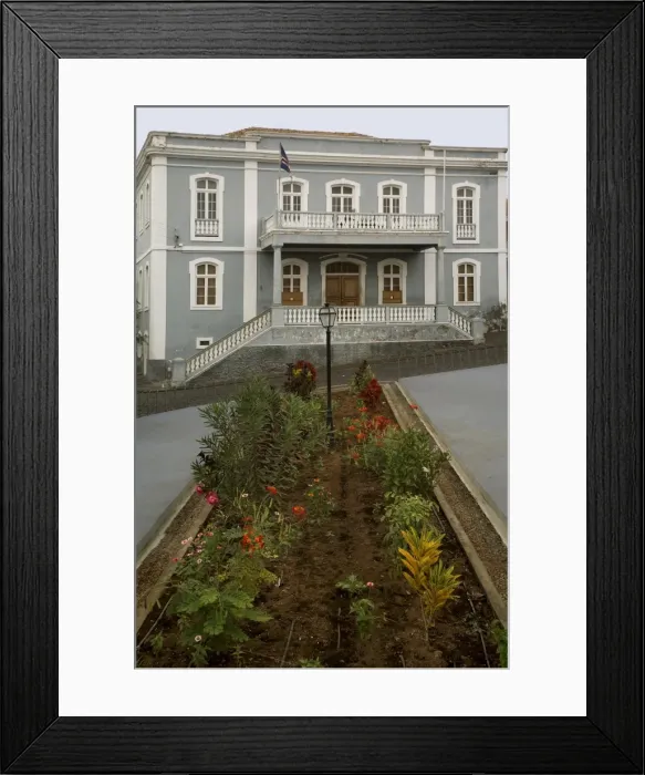 Framed Print : Town hall, Sao Filipe, Fogo, Cape Verde Islands, Africa Framed Print : Town hall, Sao Filipe, Fogo, Cape Verde Islands, Africa