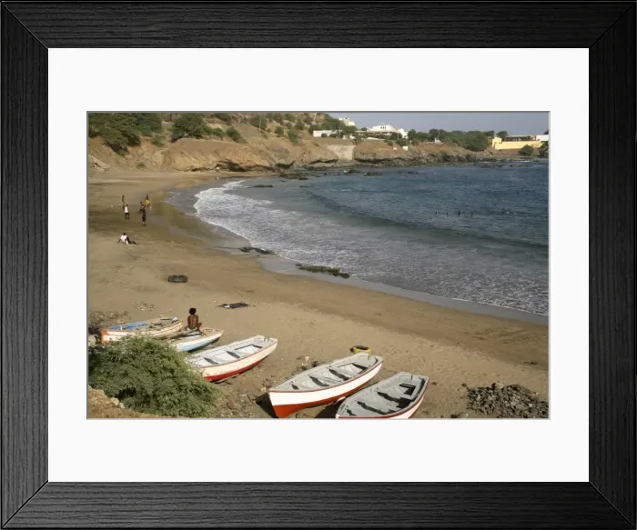 Framed Print : Praia beach, Santiago, Cape Verde Islands, Atlantic, Africa Framed Print : Praia beach, Santiago, Cape Verde Islands, Atlantic, Africa