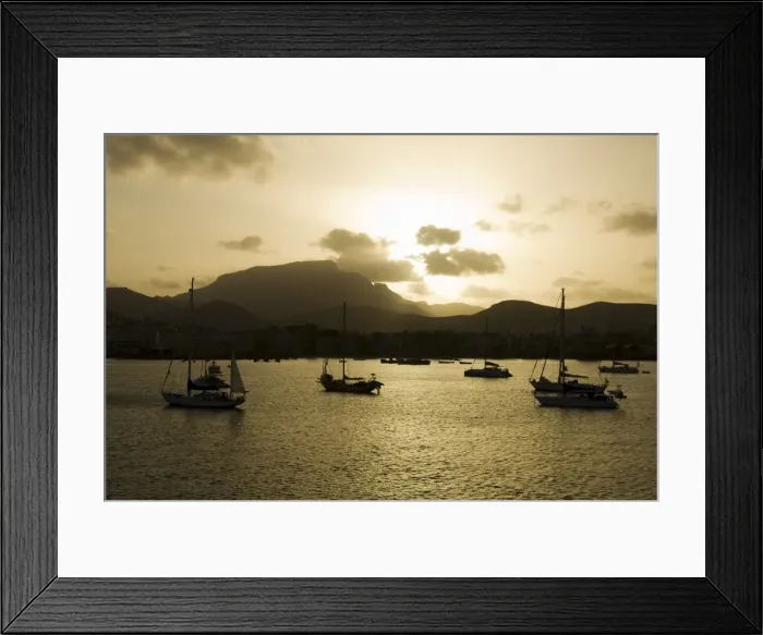 Framed Print : Harbour of Mindelo, Sao Vicente, Cape Verde Islands, Africa Framed Print : Harbour of Mindelo, Sao Vicente, Cape Verde Islands, Africa