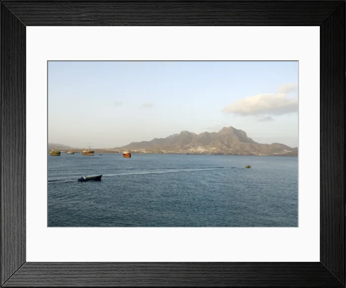 Framed Print : Harbour of Mindelo, Sao Vicente, Cape Verde Islands, Africa Framed Print : Harbour of Mindelo, Sao Vicente, Cape Verde Islands, Africa