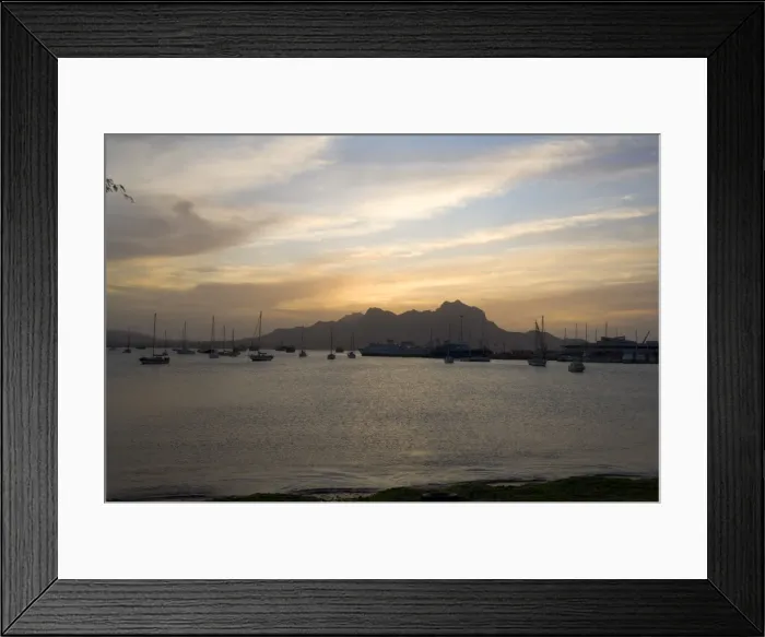 Framed Print : Harbour of Mindelo, Sao Vicente, Cape Verde Islands, Africa Framed Print : Harbour of Mindelo, Sao Vicente, Cape Verde Islands, Africa