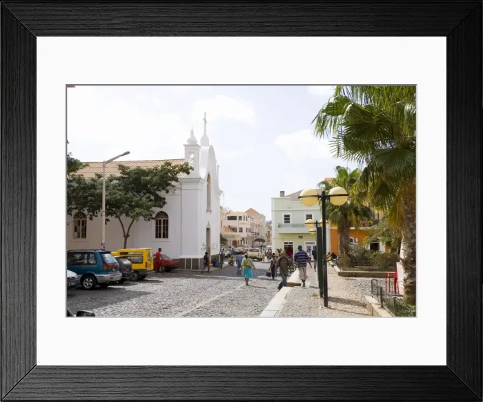 Framed Print : Church, Mindelo, Sao Vicente, Cape Verde Islands, Africa Framed Print : Church, Mindelo, Sao Vicente, Cape Verde Islands, Africa