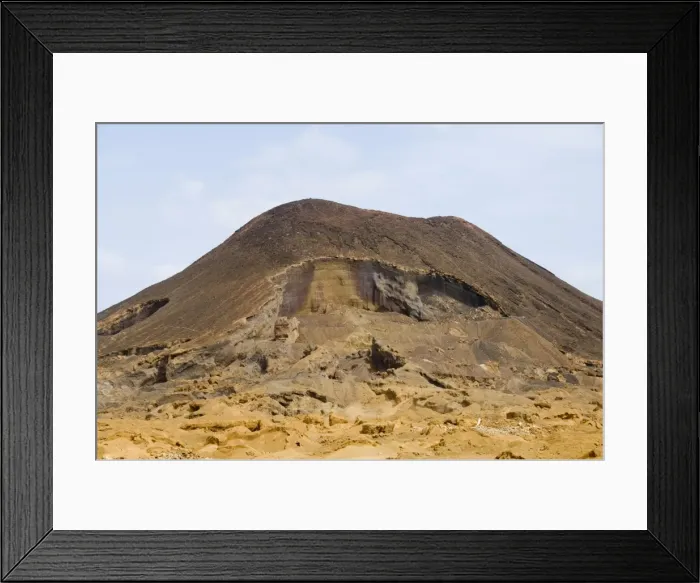 Framed Print : Remains of volcano near Calhau, Sao Vicente, Cape Verde Islands, Africa Framed Print : Remains of volcano near Calhau, Sao Vicente, Cape Verde Islands, Africa