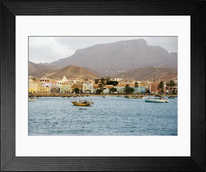 Framed Print : Harbour of Mindelo, Sao Vicente, Cape Verde Islands, Africa Framed Print : Harbour of Mindelo, Sao Vicente, Cape Verde Islands, Africa