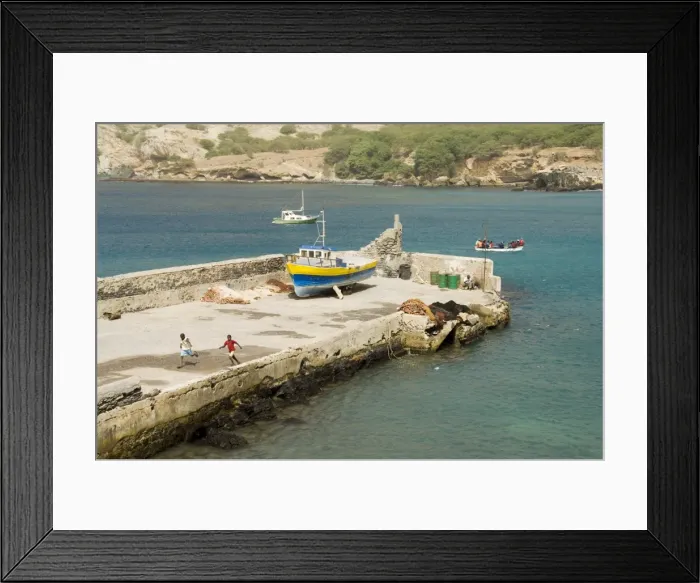 Framed Print : Port at Tarrafal, Santiago, Cape Verde Islands, Africa Framed Print : Port at Tarrafal, Santiago, Cape Verde Islands, Africa