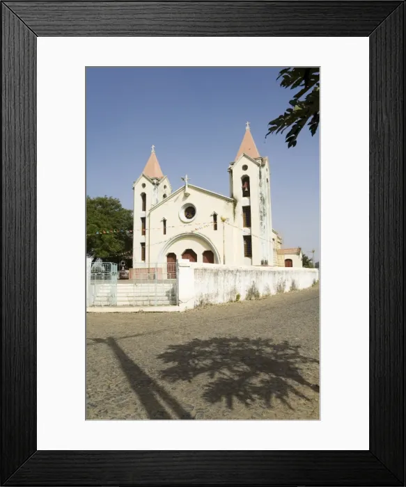 Framed Print : Church at Picos, Santiago, Cape Verde Islands, Africa Framed Print : Church at Picos, Santiago, Cape Verde Islands, Africa