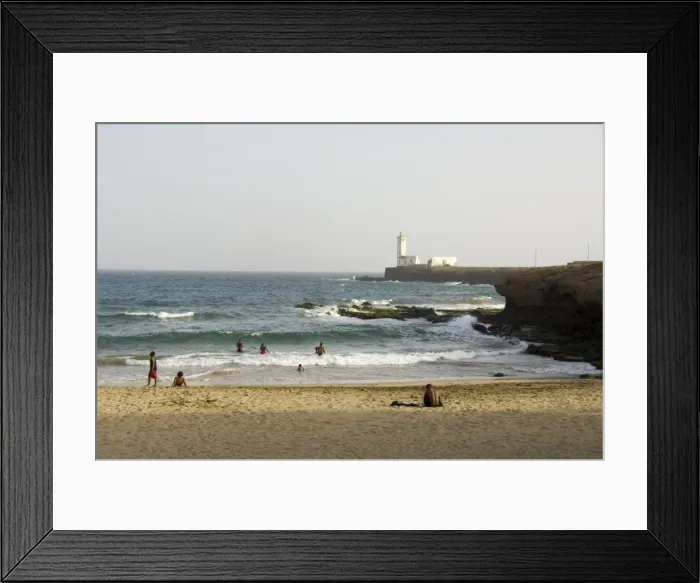 Framed Print : Beach, Praia, Santiago, Cape Verde Islands, Africa