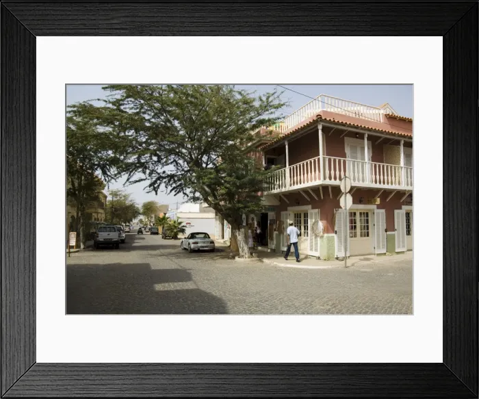 Framed Print : Colonial style building, Santa Maria, Sal (Salt), Cape Verde Islands, Africa Framed Print : Colonial style building, Santa Maria, Sal (Salt), Cape Verde Islands, Africa