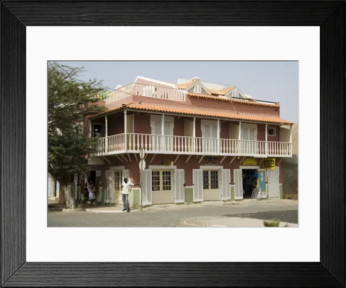 Framed Print : Colonial style building, Santa Maria, Sal (Salt), Cape Verde Islands, Africa Framed Print : Colonial style building, Santa Maria, Sal (Salt), Cape Verde Islands, Africa
