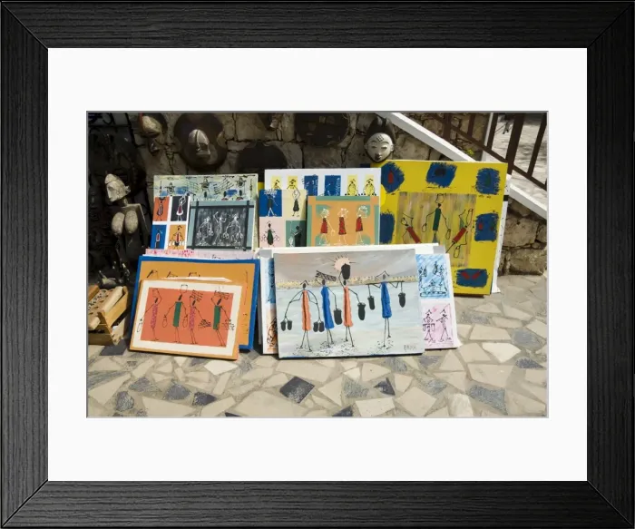 Framed Print : Local art, Santa Maria, Sal (Salt), Cape Verde Islands, Africa Framed Print : Local art, Santa Maria, Sal (Salt), Cape Verde Islands, Africa