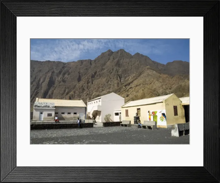 Framed Print : Local school in the volcanic caldera, Fogo (Fire), Cape Verde Islands, Africa Framed Print : Local school in the volcanic caldera, Fogo (Fire), Cape Verde Islands, Africa