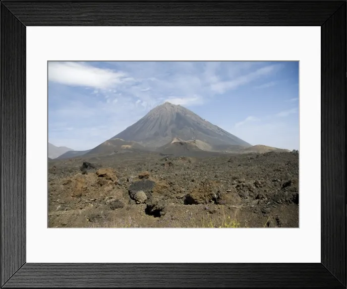 Framed Print : The volcano of Pico de Fogo in the background, Fogo (Fire), Cape Verde Islands, Africa Framed Print : The volcano of Pico de Fogo in the background, Fogo (Fire), Cape Verde Islands, Africa