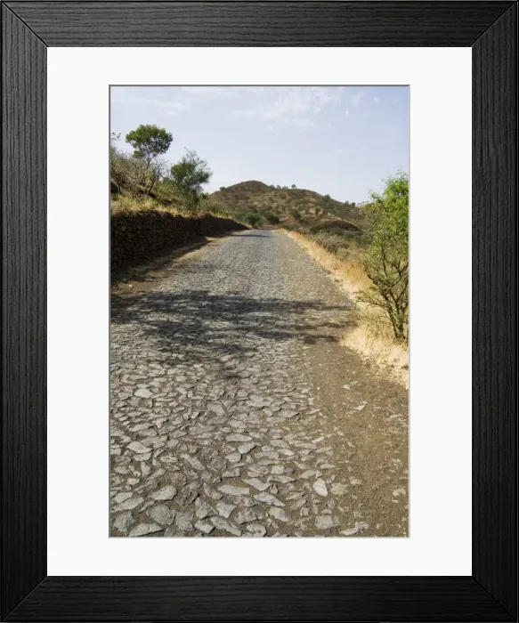 Framed Print : Road in countryside on way to the volcano, Fogo (Fire), Cape Verde Islands, Africa Framed Print : Road in countryside on way to the volcano, Fogo (Fire), Cape Verde Islands, Africa