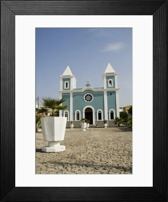 Framed Print : Roman Catholic church, Sao Filipe, Fogo (Fire), Cape Verde Islands, Africa Framed Print : Roman Catholic church, Sao Filipe, Fogo (Fire), Cape Verde Islands, Africa