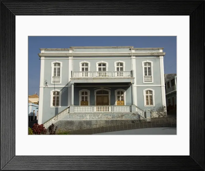 Framed Print : Old colonial style building, Sao Filipe, Fogo (Fire), Cape Verde Islands, Africa Framed Print : Old colonial style building, Sao Filipe, Fogo (Fire), Cape Verde Islands, Africa