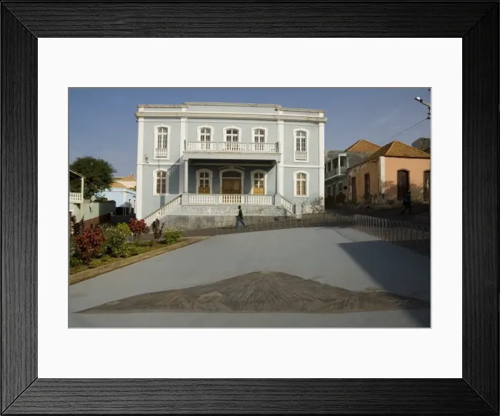 Framed Print : Old colonial style building, Sao Filipe, Fogo (Fire), Cape Verde Islands, Africa Framed Print : Old colonial style building, Sao Filipe, Fogo (Fire), Cape Verde Islands, Africa