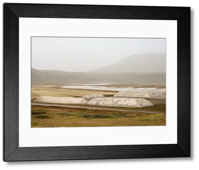Framed Print : Salt workings at Salinas, Sal, Cape Verde Islands, Africa Framed Print : Salt workings at Salinas, Sal, Cape Verde Islands, Africa