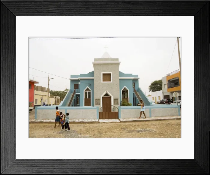 Framed Print : The town of Espargos, Sal, Cape Verde Islands, Africa Framed Print : The town of Espargos, Sal, Cape Verde Islands, Africa