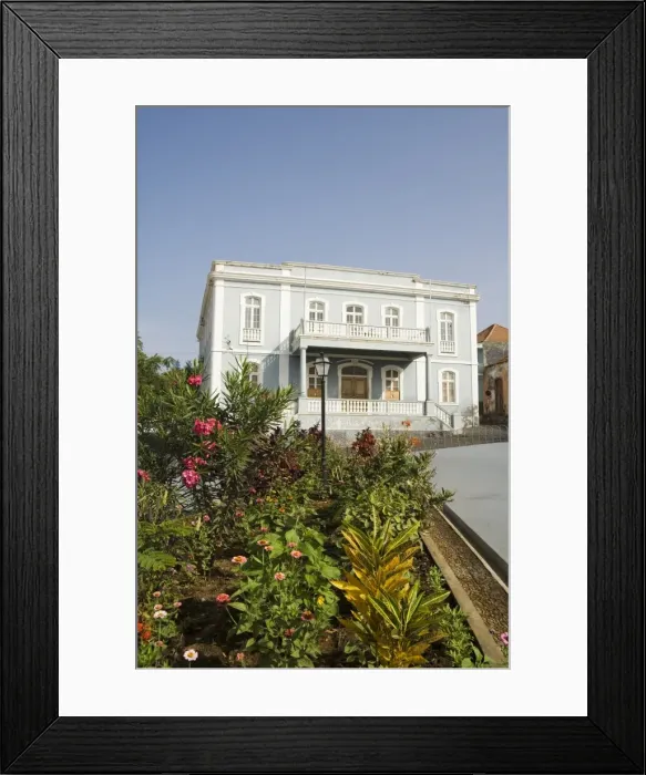 Framed Print : Old colonial style building, Sao Filipe, Fogo (Fire), Cape Verde Islands, Africa Framed Print : Old colonial style building, Sao Filipe, Fogo (Fire), Cape Verde Islands, Africa