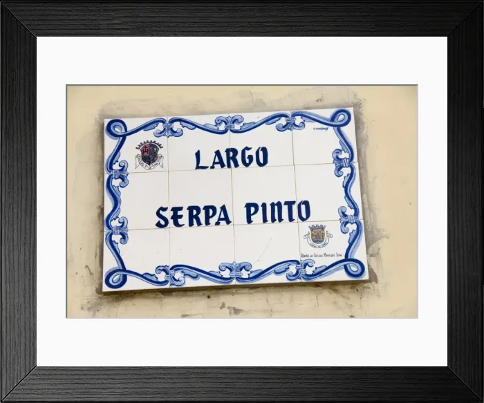 Framed Print : Street sign at one of the main squares, Sao Filipe, Fogo (Fire), Cape Verde Islands Framed Print : Street sign at one of the main squares, Sao Filipe, Fogo (Fire), Cape Verde Islands