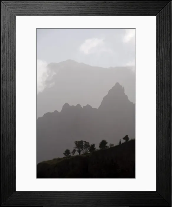 Framed Print : Misty ridges near Corda, Santo Antao, Cape Verde Islands, Africa Framed Print : Misty ridges near Corda, Santo Antao, Cape Verde Islands, Africa