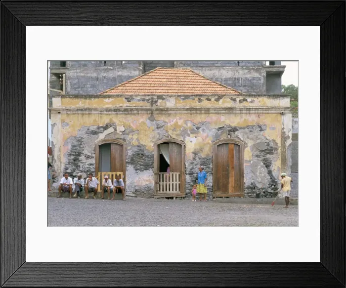 Framed Print : Town of Sao Felipe, island of Fogo, Cape Verde Islands, Africa Framed Print : Town of Sao Felipe, island of Fogo, Cape Verde Islands, Africa