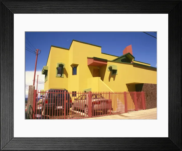 Framed Print : A modern house in Punta Arenas, Chile, South America Framed Print : A modern house in Punta Arenas, Chile, South America