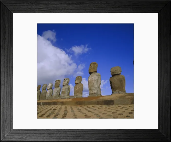 Framed Print : Ahu Tongariki, Easter Island, Chile, Pacific Framed Print : Ahu Tongariki, Easter Island, Chile, Pacific