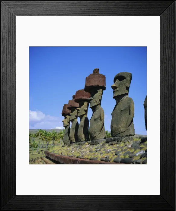 Framed Print : Ahu Nau Nau at Anakena Beach, Easter Island, Chile Framed Print : Ahu Nau Nau at Anakena Beach, Easter Island, Chile