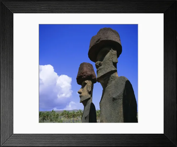 Framed Print : Ahu Nau Nau at Anakena, Easter Island, Chile, Pacific Framed Print : Ahu Nau Nau at Anakena, Easter Island, Chile, Pacific