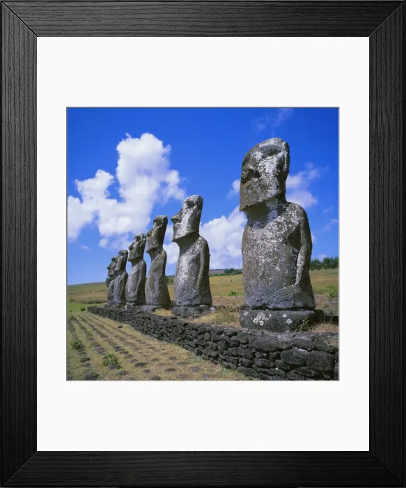 Framed Print : Ahu Akivi, an inland ahu, Easter Island, Chile, Pacific Framed Print : Ahu Akivi, an inland ahu, Easter Island, Chile, Pacific