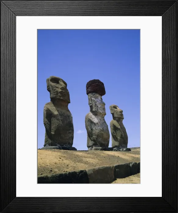 Framed Print : Ahu Tongariki, Easter Island, Chile, Pacific Framed Print : Ahu Tongariki, Easter Island, Chile, Pacific