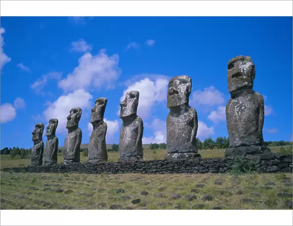 Ahu Akiui, Easter Island, Chile, Pacific